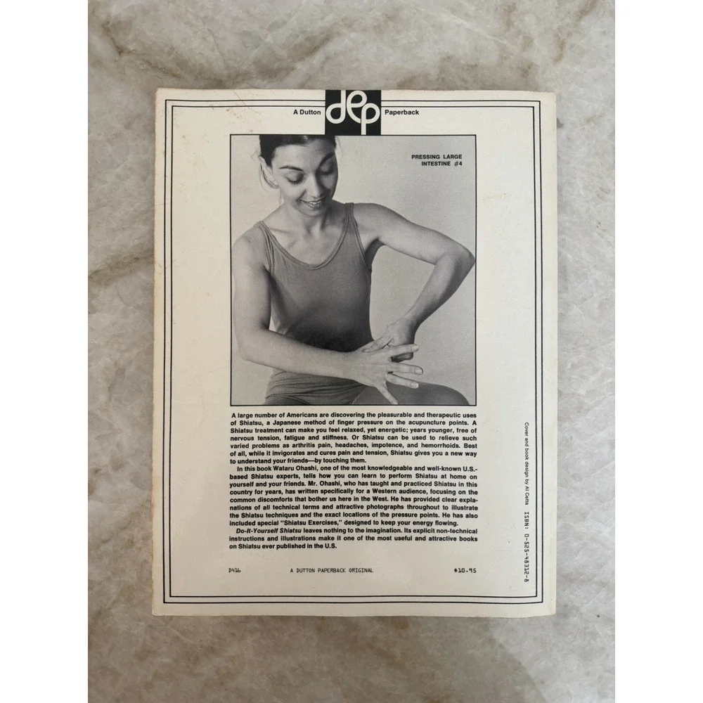 Do It Yourself Shiatsu by Wataru Ohashi 1967 Paperback Self Help Vintage